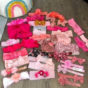 PINK Headband, Hairbow, Headwrap Lot